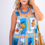 Lauren Maxi Dress - Tropical Tile