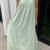 Emmie Pleated Maxi Dress - Mint