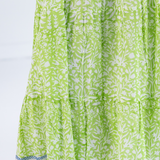 Lucy Smocked Maxi Skirt - Blossom Lime