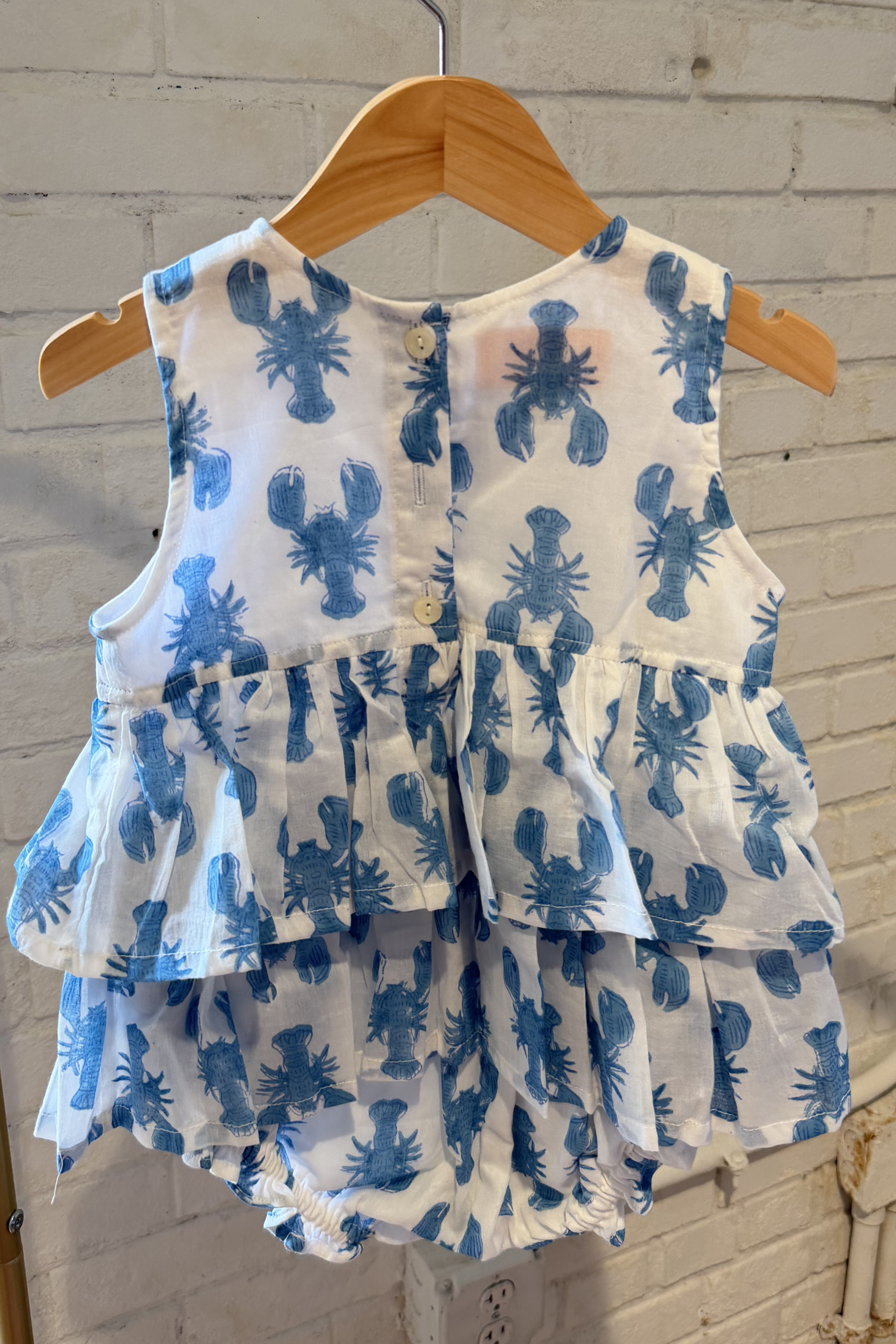 WeeLil Dottie Bubble - Lobsters Bright Blue