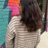 Jackie Striped Sweater - Oat