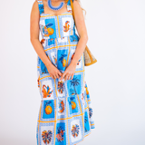 Lauren Maxi Dress - Tropical Tile