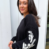 Collins Crew Sweater - Black