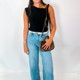 Logan 31" Inseam High Waist Dad Jean - Medium Light