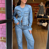 Sophia Trucker Jacket - Medium Light