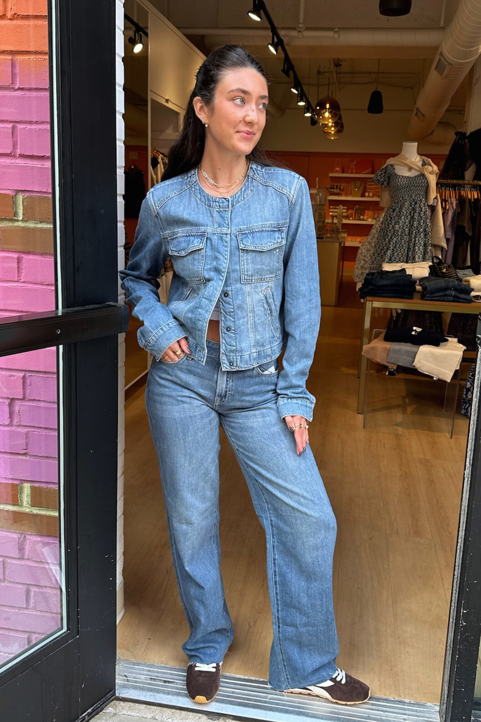 Sophia Trucker Jacket - Medium Light