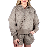 Jessie Quilt Short - Stone Taupe