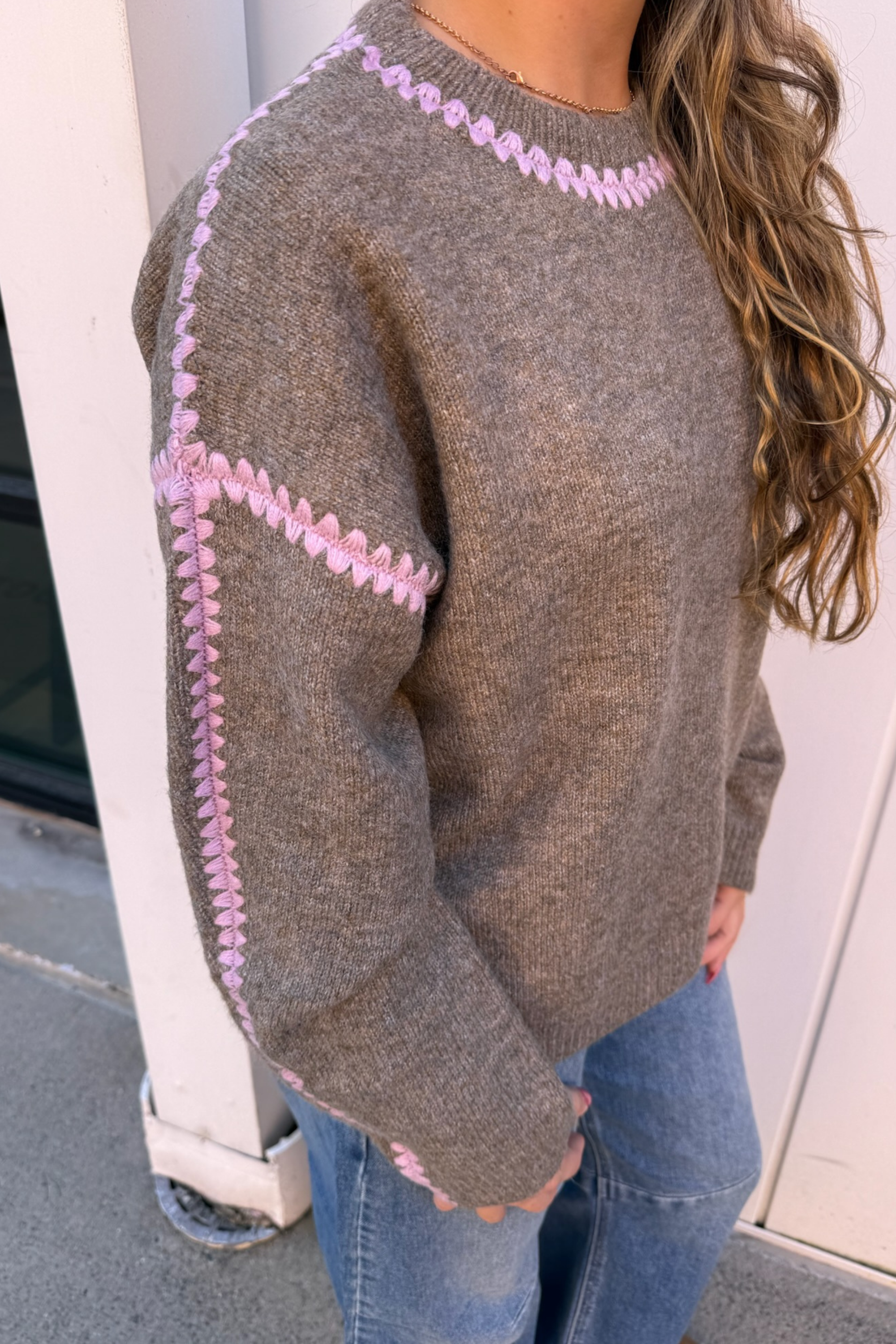 Jessi Stitch Sweater - Mocha