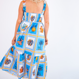 Lauren Maxi Dress - Tropical Tile