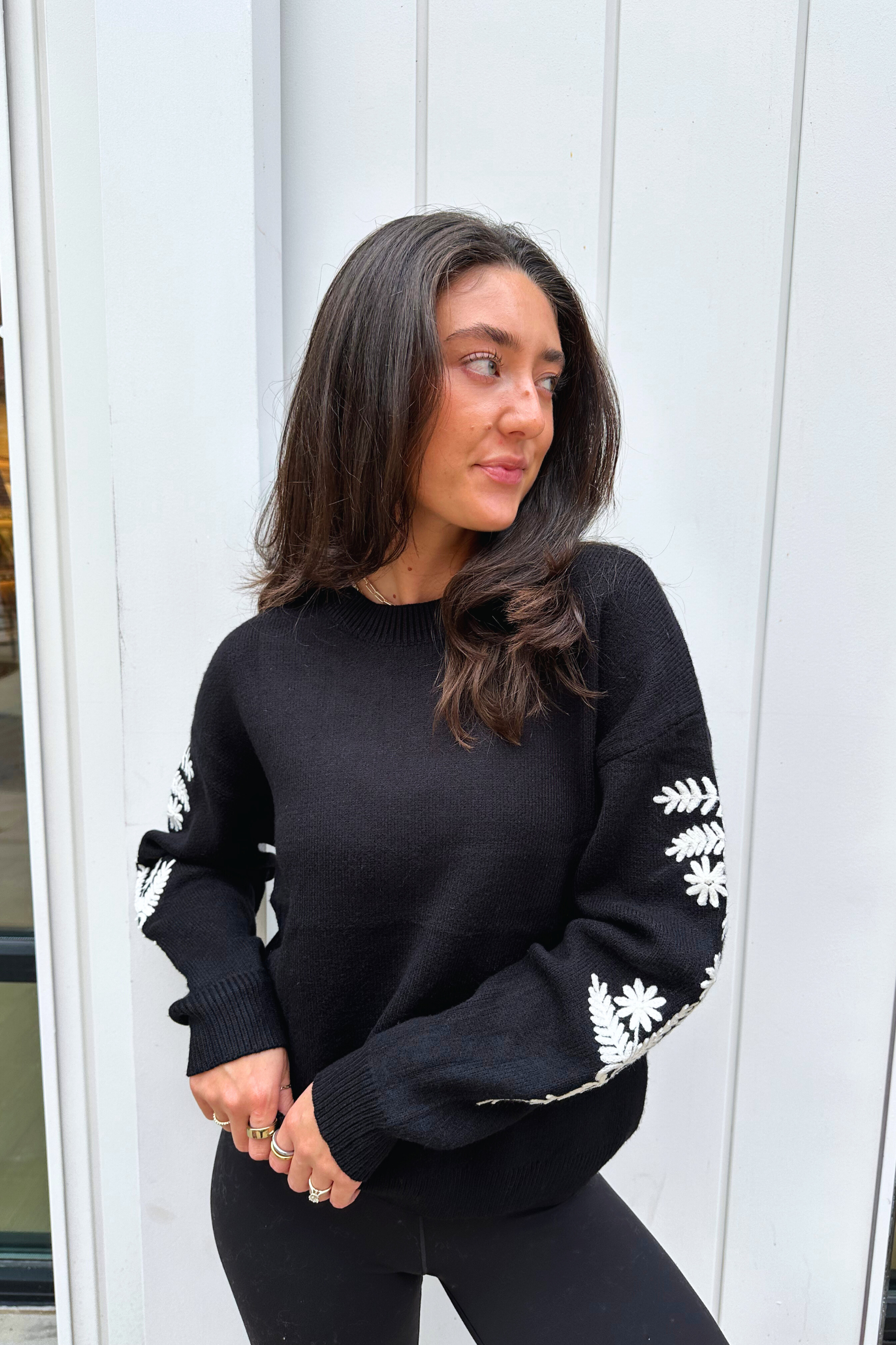 Collins Crew Sweater - Black