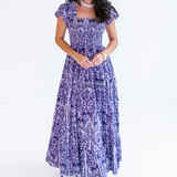 Lil Smocked Maxi Dress - Blossom Purple