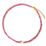 Millie Purple Beaded Pearl Necklace