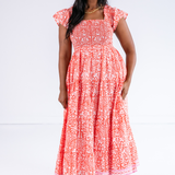 Lil Smocked Maxi Dress - Blossom Peach
