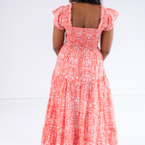 Lil Smocked Maxi Dress - Blossom Peach