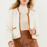 Jackie Cozy Cardigan Jacket - Cream