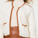 Jackie Cozy Cardigan Jacket - Cream