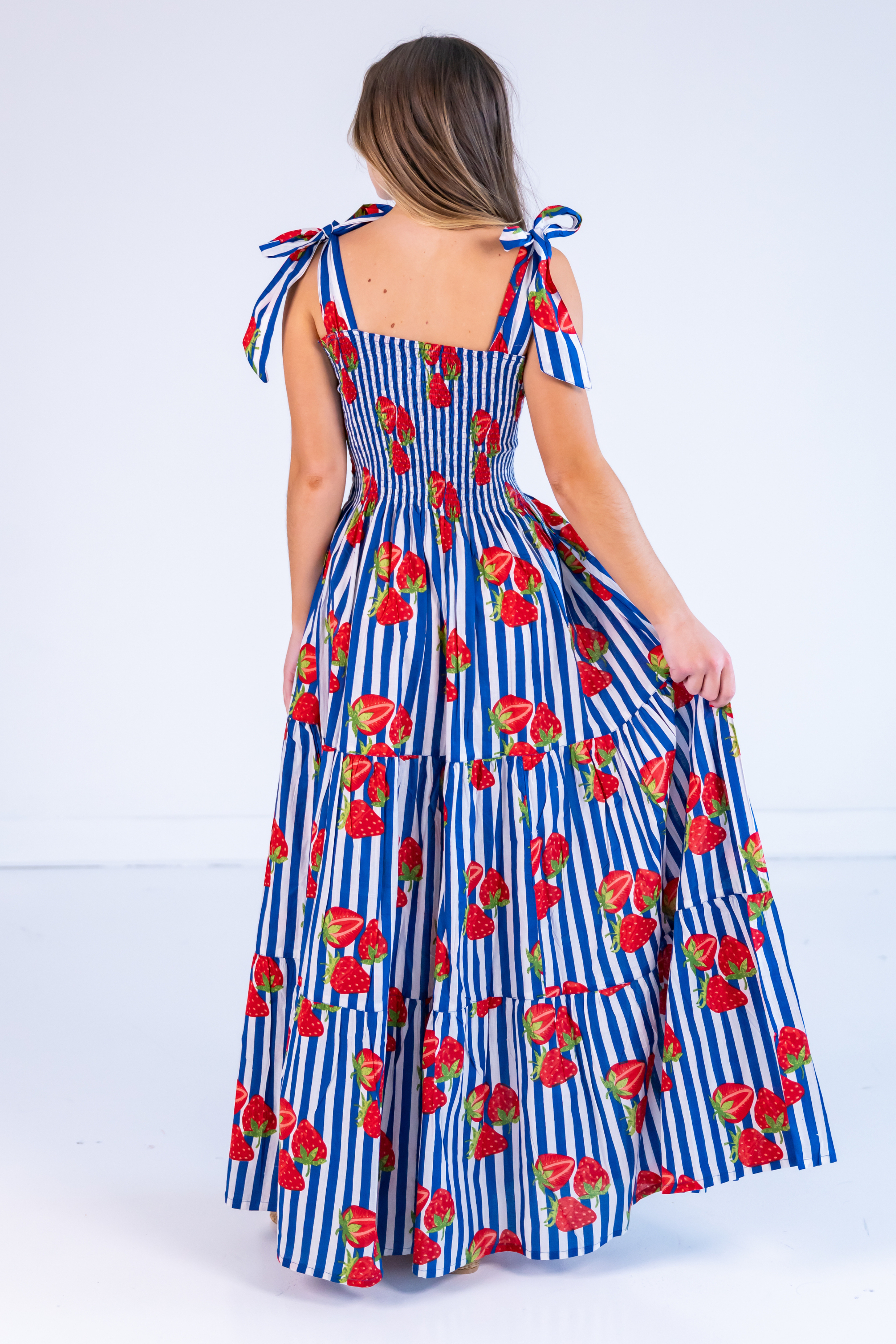 colorblock bow maxi dress Colorblock Bow Maxi Dress