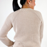 Jane Cotton Raglan Sweater - Wheat