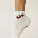 Pilates Grip Sock - Tomato