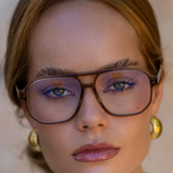 Billie Blue Light Glasses - Brown