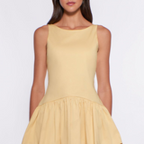 Addison Drop Waist Mini Dress - Honeycomb