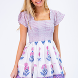 Lil Smocked Mini Dress - Poppy Pink