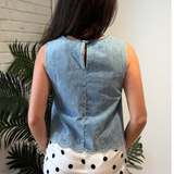 Julie Polka Dot Mini Skirt - Off White