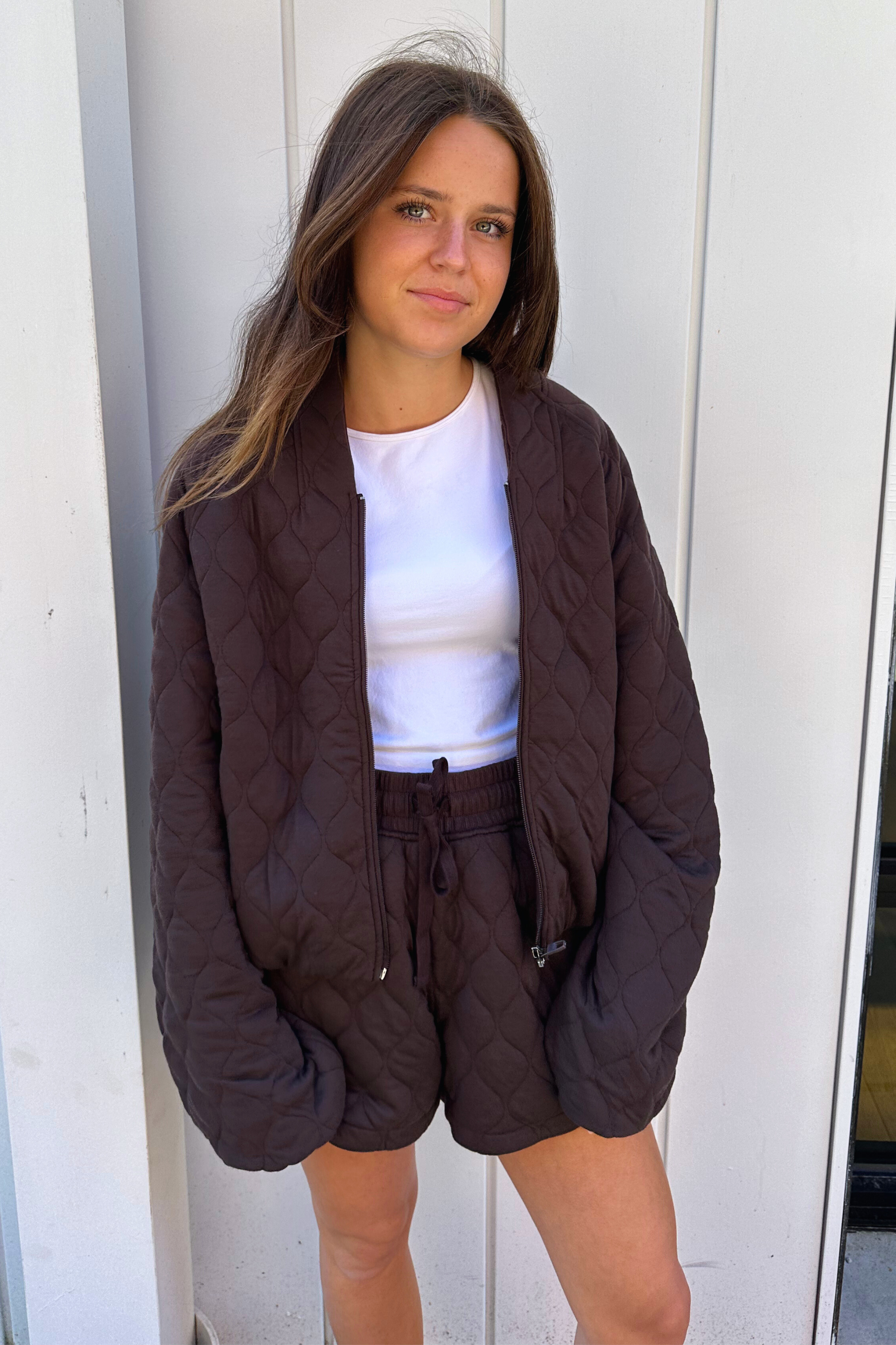 Jayce Quilt Jacket - Espresso