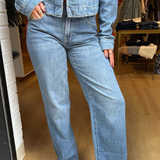 Logan 32" Inseam Mid Rise Dad Jean - Medium Blue