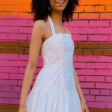 Sofia Halter Mini Dress - White