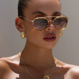 Weston Round Sunglasses - Light Tortoise/Brown