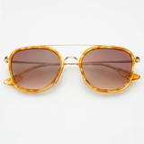Weston Round Sunglasses - Light Tortoise/Brown