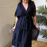 Kate Floral Maxi Dress - Navy