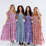 Lil Smocked Maxi Dress - Blossom Purple