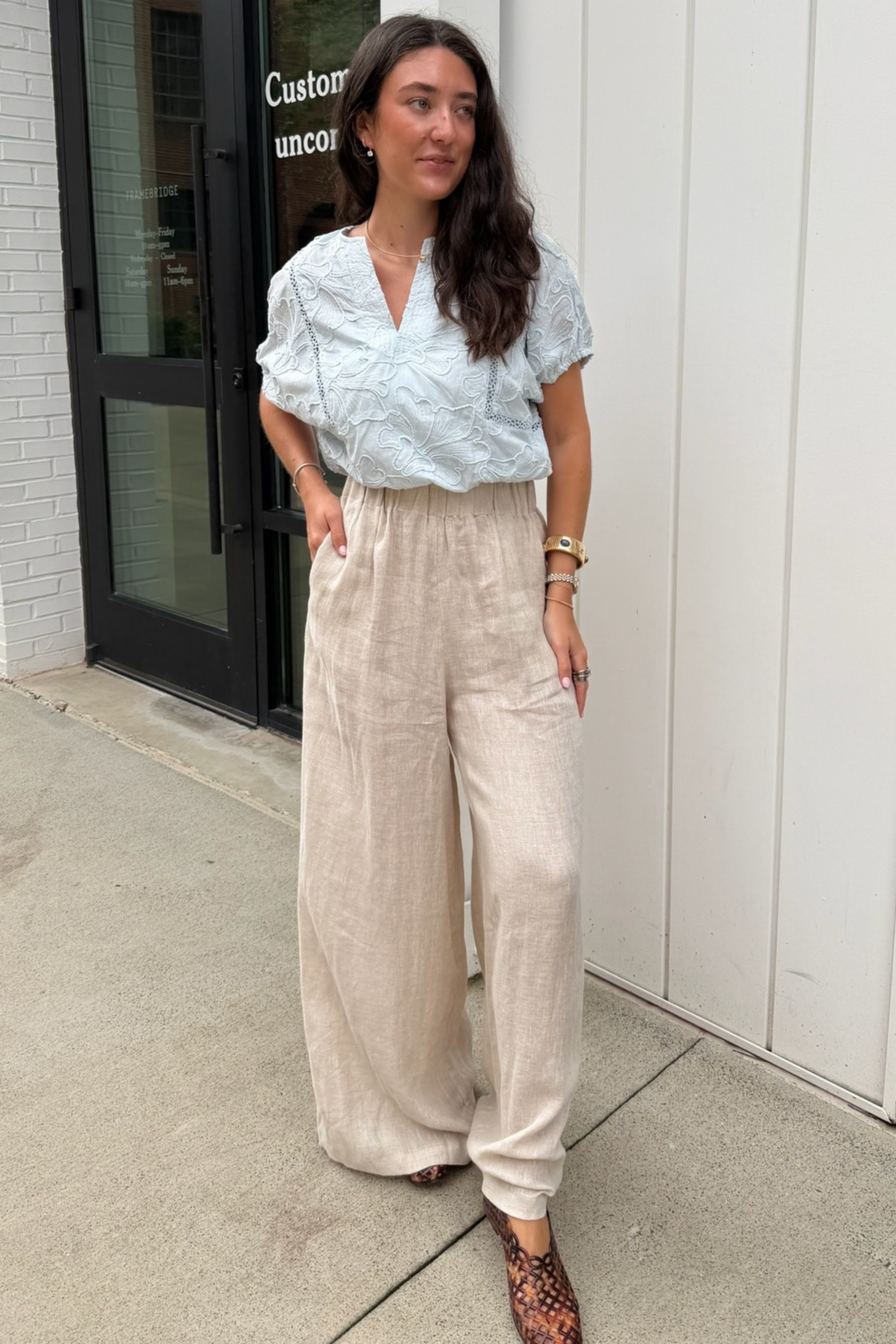 Coly Elastic Pants - Melange