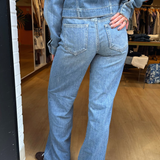 Logan 32" Inseam Mid Rise Dad Jean - Medium Blue