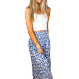 Britt Smocked Maxi Skirt - Soft Blue Mum