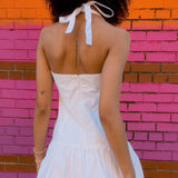 Sofia Halter Mini Dress - White