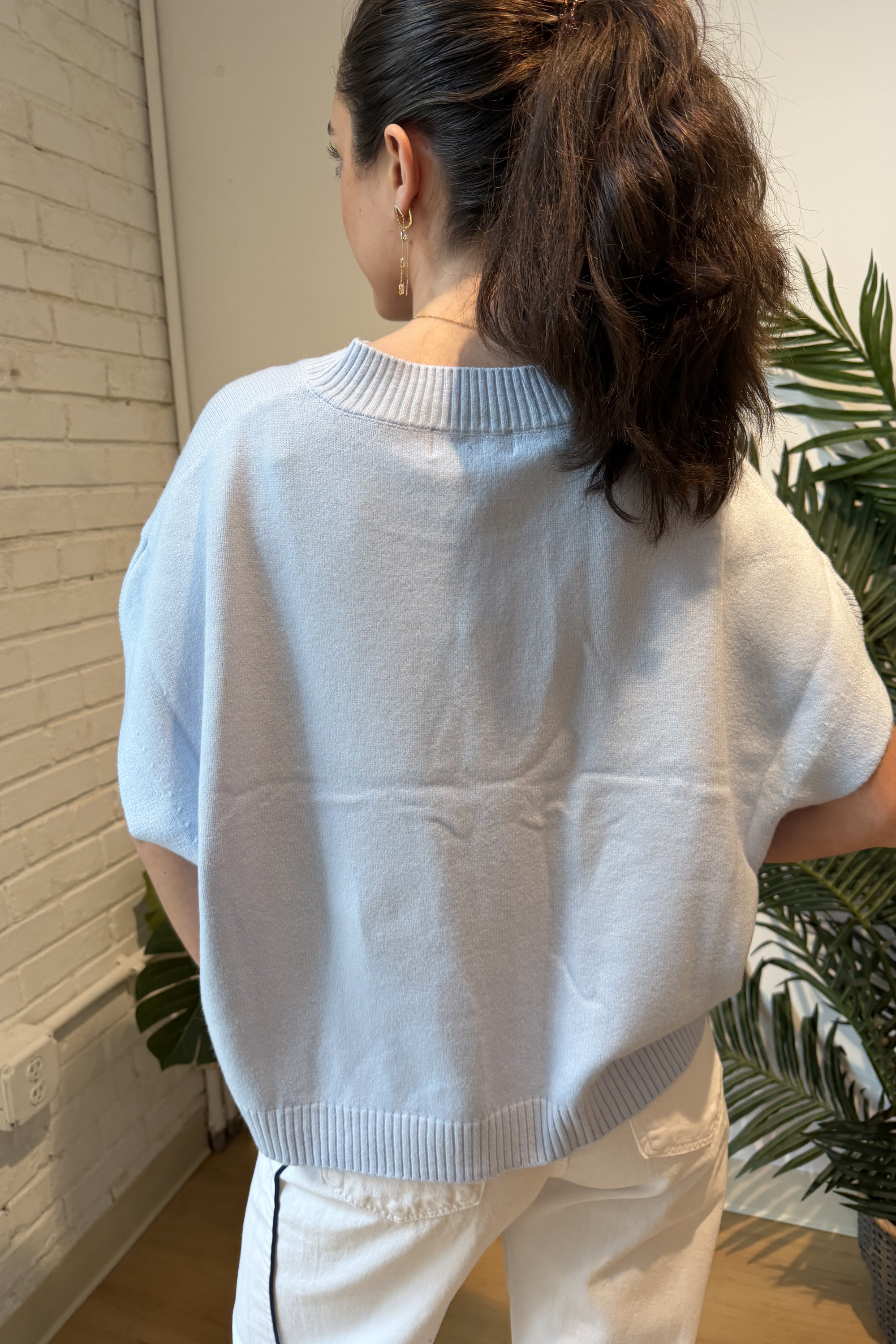 Ainsley Sweater- Pale Blue