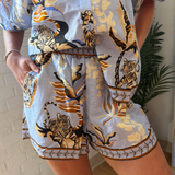 Bali Tiger Shorts - Light Blue