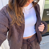 Jayce Quilt Jacket - Espresso