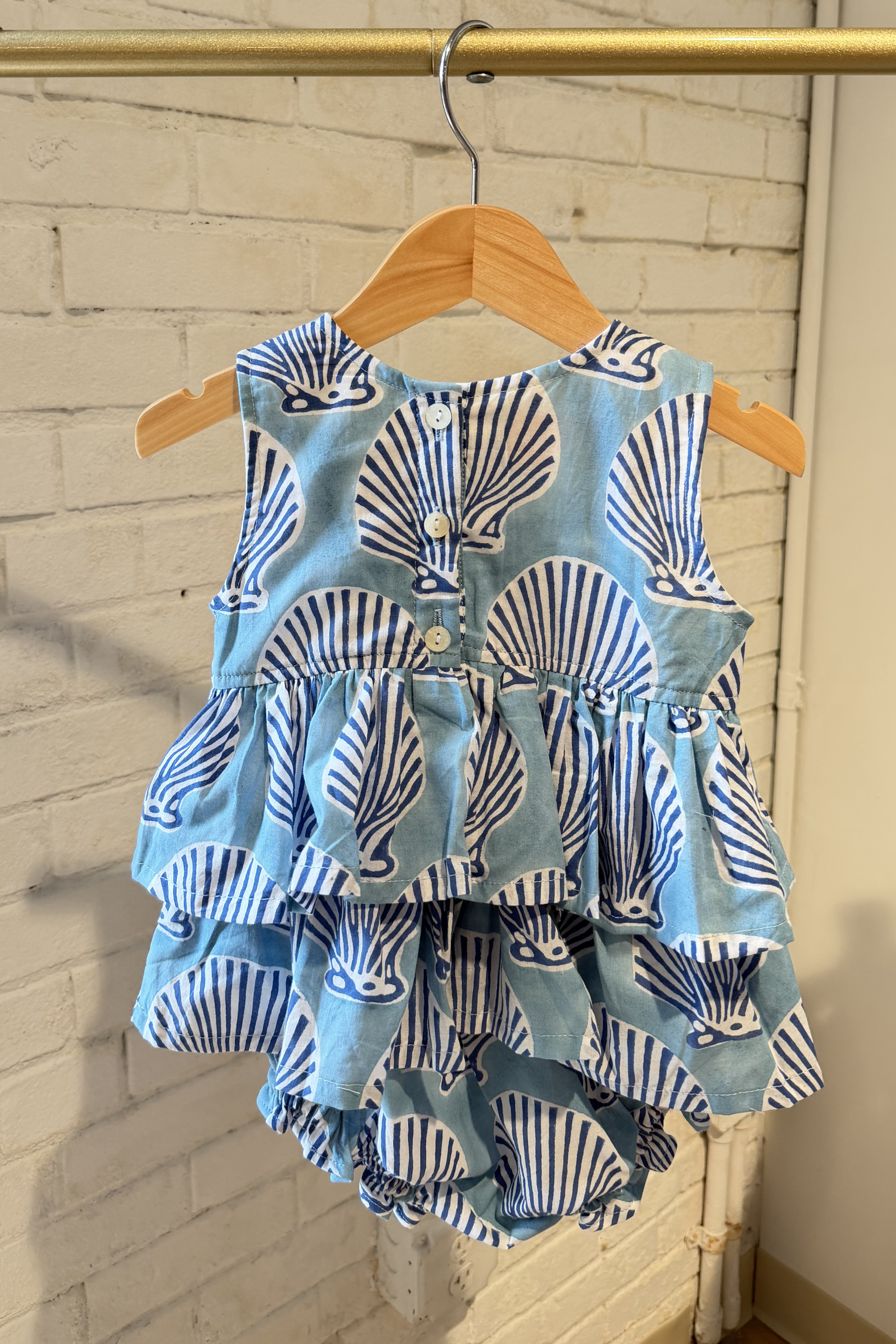 WeeLil Dottie Bubble - Shells Carolina Bright Blue