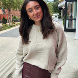 Noa Cozy Balloon Sleeve Sweater - Oatmeal