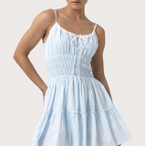 Rosa Pinstripe Mini Dress - Tailor