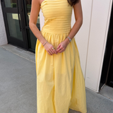 Sorrento Maxi Dress - Lemon Yellow