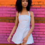 Sofia Halter Mini Dress - White