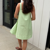 Annie Stripe Mini Dress - Green