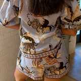 Bali Tiger Shorts - Light Blue