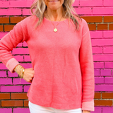 Weekend Reversible Pullover - Fruit Punch/Guava