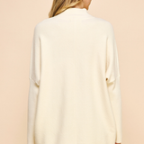 Jules Turtleneck Oversized Sweater - Ivory